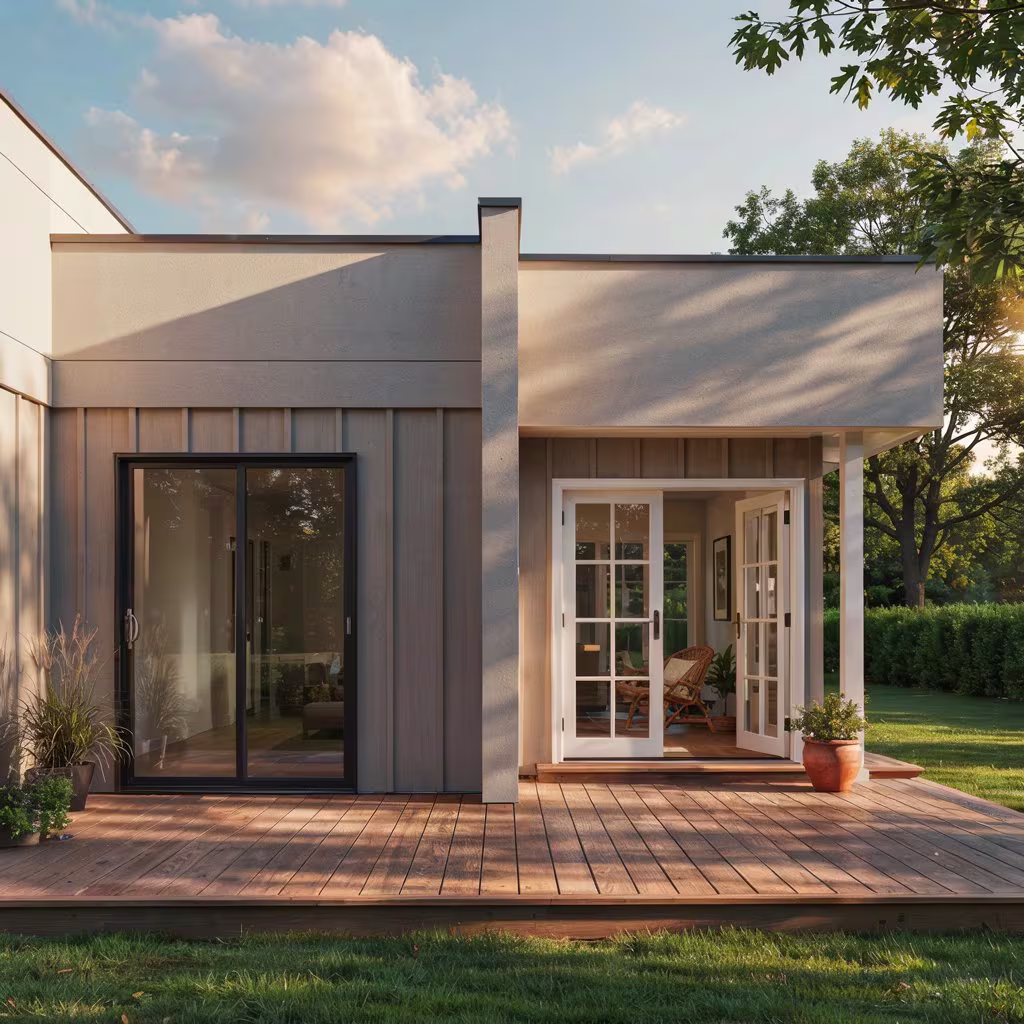 Sliding Glass Doors vs French Doors installed on a modern Maryland home patio