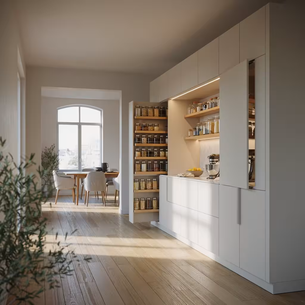 Modern pantry cabinet ideas with factory-direct custom storage design